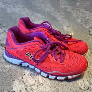 Fila Pink and Purple Athletic Shoes Size 7.5